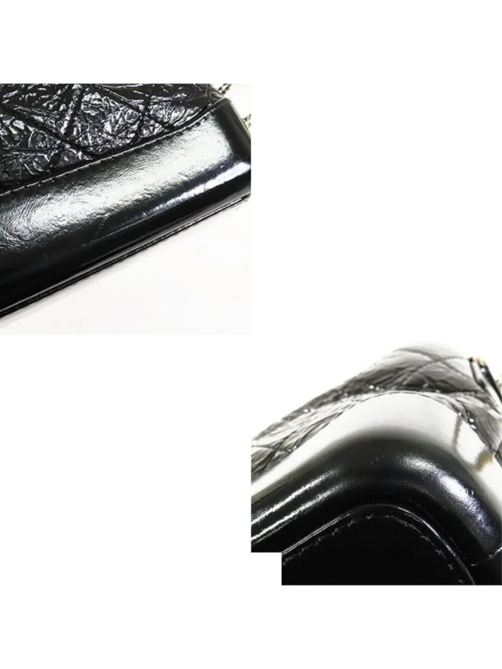 Chanel Gabrielle de Chanel Black Gold Silver Calfskin Small Hobo Shoulder Bag